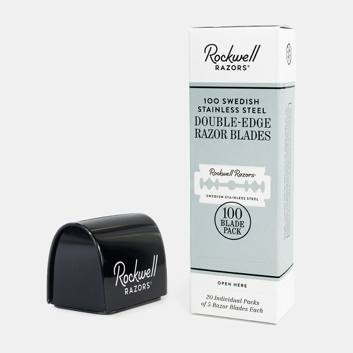 100 Safety Razor Blades with a Blade Disposal Tin (~2-3 Years of Daily Shaving) - Image 2