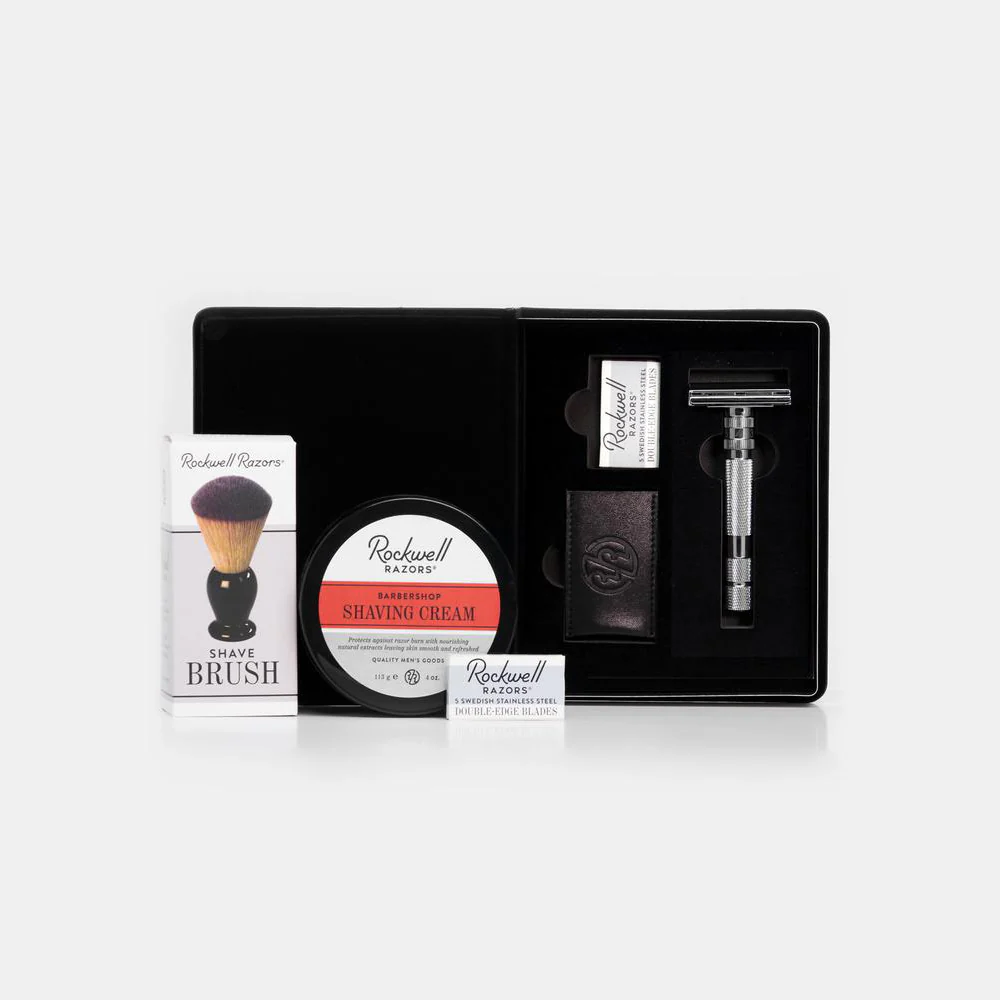 Rockwell T2 With Shave Cream and Synthetic Shave Brush - Image 3